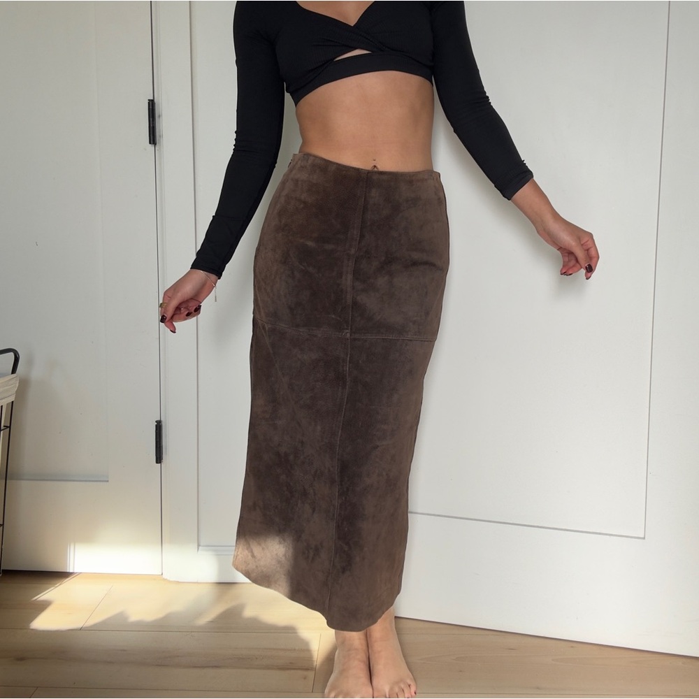 Ann Taylor Suede Skirt